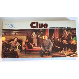 Clue Detective Board Game Parker Brothers Vintage 1972 Complete